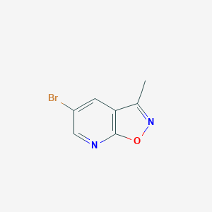 molecular formula C7H5BrN2O B3273125 5-Bromo-3-methyl-[1,2]oxazolo[5,4-b]pyridine CAS No. 58035-51-1
