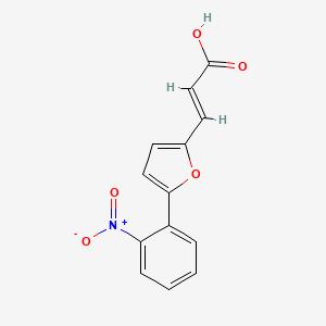 molecular formula C13H9NO5 B3273148 3-(5-(2-Nitrophenyl)furan-2-yl)acrylic acid CAS No. 58110-36-4