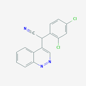 molecular formula C16H9Cl2N3 B327317 4-Cinnolinyl(2,4-dichlorophenyl)acetonitrile 