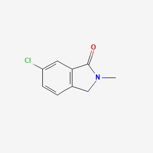 molecular formula C9H8ClNO B3273179 6-Chloro-2-methylisoindolin-1-one CAS No. 58141-51-8