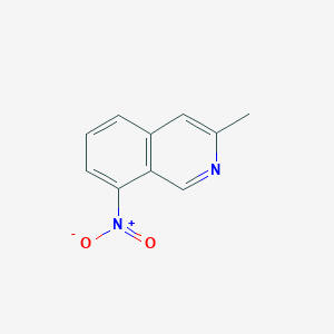 molecular formula C10H8N2O2 B3273185 3-Methyl-8-nitroisoquinoline CAS No. 58142-47-5
