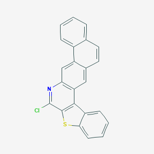 molecular formula C23H12ClNS B327319 7-Chloro[1]benzothieno[2,3-c]naphtho[2,1-g]quinoline 