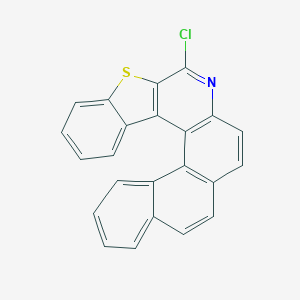 molecular formula C23H12ClNS B327320 6-Chloro[1]benzothieno[2,3-c]naphtho[1,2-f]quinoline 