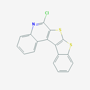 molecular formula C17H8ClNS2 B327323 6-Chloro[1]benzothieno[3',2':4,5]thieno[2,3-c]quinoline 