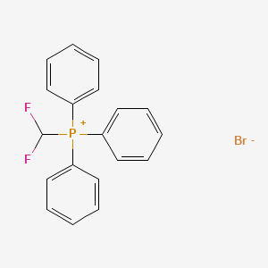molecular formula C19H16BrF2P B3273236 Phosphonium, (difluoromethyl)triphenyl-, bromide CAS No. 58310-28-4