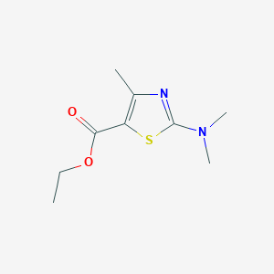 molecular formula C9H14N2O2S B3273240 Ethyl 2-(dimethylamino)-4-methyl-1,3-thiazole-5-carboxylate CAS No. 58350-46-2