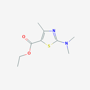 molecular formula C9H14N2O2S B3273240 2-(二甲氨基)-4-甲基-1,3-噻唑-5-羧酸乙酯 CAS No. 58350-46-2