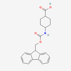 molecular formula C22H23NO4 B3273252 顺式-4-((((9H-芴-9-基)甲氧基)羰基)氨基)环己烷甲酸 CAS No. 583870-83-1