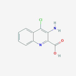 molecular formula C10H7ClN2O2 B3273255 3-Amino-4-chloroquinoline-2-carboxylic acid CAS No. 58401-42-6