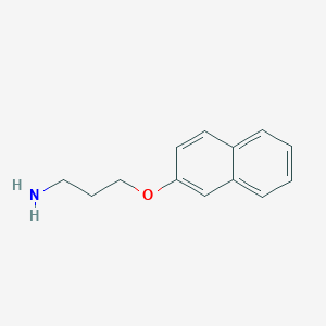 molecular formula C13H15NO B3273262 3-(萘-2-氧基)丙-1-胺 CAS No. 58477-94-4