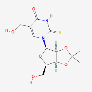 molecular formula C13H18N2O6S B3273264 5-HydroxyMethyl-2',3'-O-isopropylidene-2-thiouridine CAS No. 58479-71-3