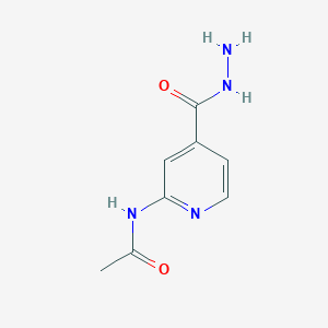 molecular formula C8H10N4O2 B3273265 N-(4-(肼基羰基)吡啶-2-基)乙酰胺 CAS No. 58481-02-0