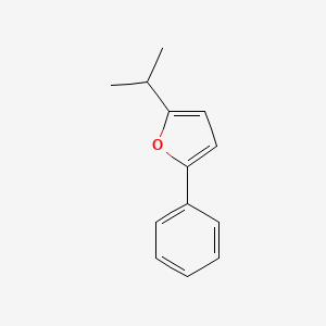 molecular formula C13H14O B3273275 2-Isopropyl-5-phenylfuran CAS No. 58509-74-3