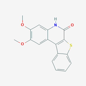 molecular formula C17H13NO3S B327330 2,3-dimethoxy[1]benzothieno[2,3-c]quinolin-6(5H)-one 