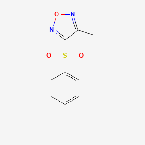 molecular formula C10H10N2O3S B3273311 3-Methyl-4-(toluene-4-sulfonyl)-furazan CAS No. 58576-60-6