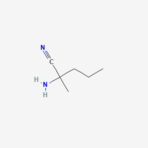 molecular formula C6H12N2 B3273313 Pentanenitrile, 2-amino-2-methyl- CAS No. 58577-08-5