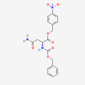 molecular formula C19H19N3O7 B3273320 Z-D-Asparagine 4-nitrobenzyl ester CAS No. 58578-32-8