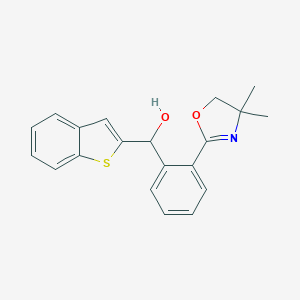 molecular formula C20H19NO2S B327333 1-Benzothien-2-yl[2-(4,4-dimethyl-4,5-dihydro-1,3-oxazol-2-yl)phenyl]methanol 