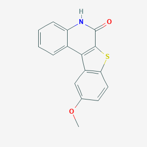 molecular formula C16H11NO2S B327334 10-methoxy[1]benzothieno[2,3-c]quinolin-6(5H)-one 
