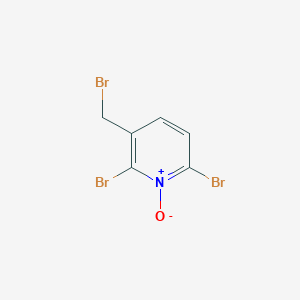 Pyridine, 2,6-dibromo-3-(bromomethyl)-, 1-oxide