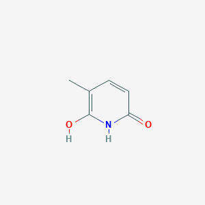 molecular formula C6H7NO2 B3273351 2(1H)-Pyridinone, 6-hydroxy-3-methyl- CAS No. 58596-87-5
