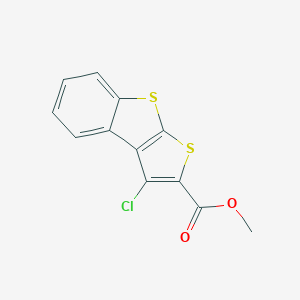 molecular formula C12H7ClO2S2 B327336 Methyl 3-chlorothieno[2,3-b][1]benzothiophene-2-carboxylate 