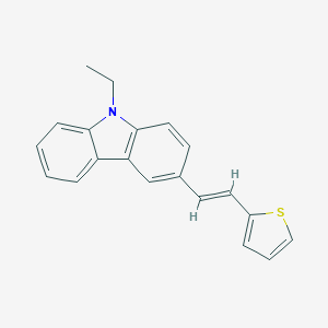 molecular formula C20H17NS B327337 9-ethyl-3-[2-(2-thienyl)vinyl]-9H-carbazole 