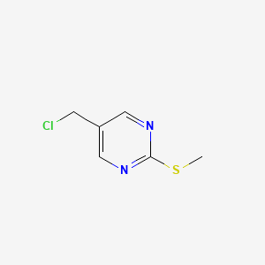 molecular formula C6H7ClN2S B3273370 5-(Chloromethyl)-2-(methylthio)pyrimidine CAS No. 586382-17-4