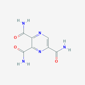 molecular formula C7H7N5O3 B327340 2,3,5-Pyrazinetricarboxamide 