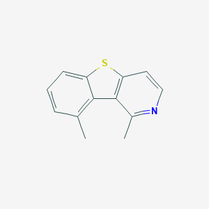 molecular formula C13H11NS B327341 1,9-Dimethyl-[1]benzothiolo[3,2-c]pyridine 