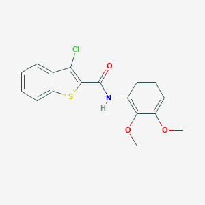 molecular formula C17H14ClNO3S B327342 3-chloro-N-(2,3-dimethoxyphenyl)-1-benzothiophene-2-carboxamide 