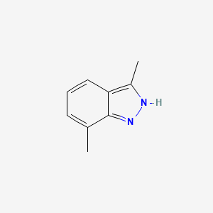 molecular formula C9H10N2 B3273422 3,7-Dimethyl-1H-indazole CAS No. 58706-32-4