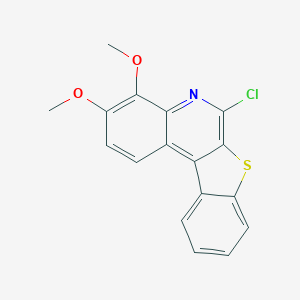 molecular formula C17H12ClNO2S B327343 6-Chloro-3,4-dimethoxy[1]benzothieno[2,3-c]quinoline 