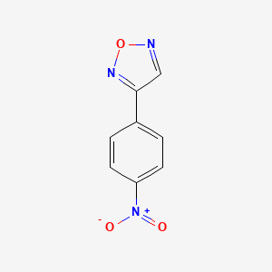 molecular formula C8H5N3O3 B3273441 3-(4-硝基苯基)-1,2,5-恶二唑 CAS No. 58749-72-7