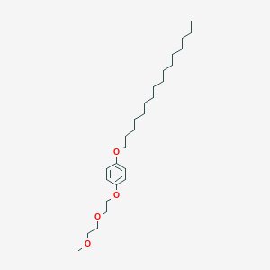 molecular formula C27H48O4 B3273443 1-(Hexadecyloxy)-4-[2-(2-methoxyethoxy)ethoxy]benzene CAS No. 587660-13-7