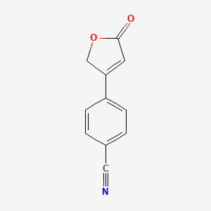 molecular formula C11H7NO2 B3273470 4-(5-Oxo-2,5-dihydrofuran-3-yl)benzonitrile CAS No. 58789-95-0