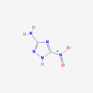 molecular formula C2H3N5O2 B3273479 3-nitro-1H-1,2,4-triazol-5-amine CAS No. 58794-77-7