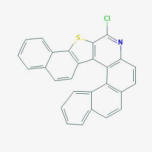 molecular formula C27H14ClNS B327348 15-Chloro-13-thia-16-azaheptacyclo[15.12.0.02,14.03,12.06,11.020,29.023,28]nonacosa-1(17),2(14),3(12),4,6,8,10,15,18,20(29),21,23,25,27-tetradecaene 