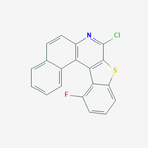 molecular formula C19H9ClFNS B327350 8-Chloro-13-fluorobenzo[f][1]benzothieno[2,3-c]quinoline 