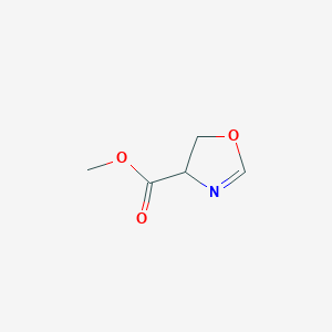 molecular formula C5H7NO3 B3273513 4,5-Dihydro-oxazole-4-carboxylic acid methyl ester CAS No. 58861-77-1