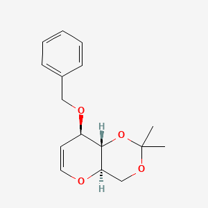 molecular formula C16H20O4 B3273527 3-O-Benzyl-4,6-O-isopropylidene-D-glucal CAS No. 58871-07-1