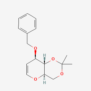 molecular formula C16H20O4 B3273527 3-O-苄基-4,6-O-异丙基-D-葡糖醛 CAS No. 58871-07-1