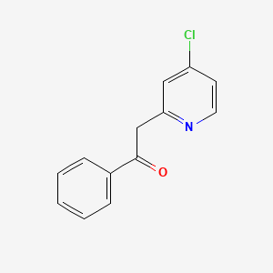 molecular formula C13H10ClNO B3273541 2-(4-Chloropyridin-2-yl)-1-phenylethanone CAS No. 588729-06-0