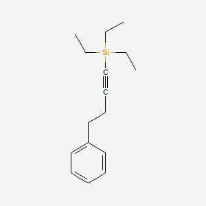 molecular formula C16H24Si B3273560 Triethyl(4-phenylbut-1-yn-1-yl)silane CAS No. 58924-22-4