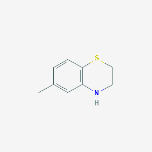 molecular formula C9H11NS B3273561 6-Methyl-3,4-dihydro-2H-benzo[1,4]thiazine CAS No. 58959-99-2