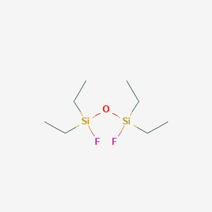 molecular formula C8H20F2OSi2 B3273567 1,1,3,3-Tetraethyl-1,3-difluorodisiloxane CAS No. 590-57-8