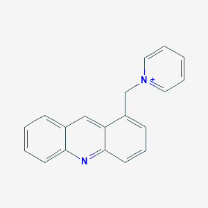 molecular formula C19H15N2+ B327357 1-(Pyridin-1-ium-1-ylmethyl)acridine 