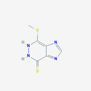 molecular formula C6H6N4S2 B327358 7-methylsulfanyl-5,6-dihydroimidazo[4,5-d]pyridazine-4-thione 