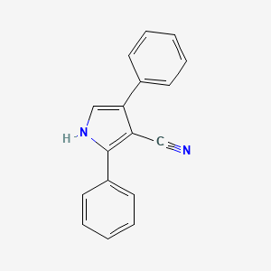 molecular formula C17H12N2 B3273581 2,4-diphenyl-1H-pyrrole-3-carbonitrile CAS No. 59009-62-0