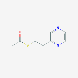 molecular formula C8H10N2OS B3273587 S-(2-pyrazin-2-ylethyl) ethanethioate CAS No. 59021-07-7